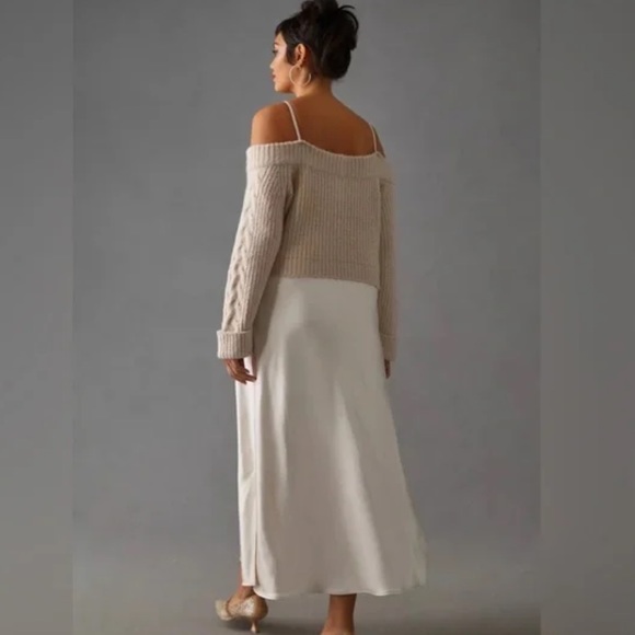 NWOT Anthropologie Mare Mare Layered Sweater Slip Dress - Picture 12 of 14